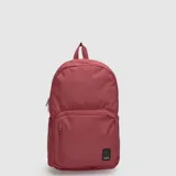 Mochila Bubba modelo Ottawa, color bordó, con diseño funcional, compartimento para laptop de hasta 15 pulgadas, bolsillos laterales para botellas y bolsillo frontal con cierre.