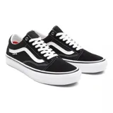 Championes Vans Pro Skate Old Skool, color negro con detalles en blanco. Confeccionados en ante y lona, con suela de goma SickStick y plantilla PopCush.