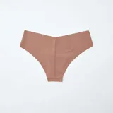 Pack de dos bombachas tipo culotte de microfibra en color marrón, con diseño sin costuras y corte láser para un acabado invisible bajo la ropa.