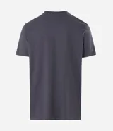 Remera básica de hombre con cuello redondo y manga corta, confeccionada en algodón con textura acanalada y corte comfort.