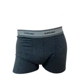 Boxer de hombre North Sails con cintura elástica gris que presenta el logo de la marca estampado. Confeccionado en tejido de punto jaspeado.