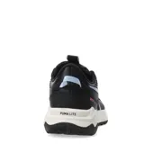 Championes Puma Extend Lite de mujer, color negro con detalles en rosa y celeste.