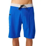 Short de baño Rip Curl Mirage Core, de color azul con cintura gris y cordón de ajuste negro. Cuenta con un bolsillo lateral con cierre.
