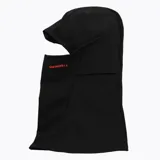 Pasamontañas Merrell de color negro, diseñado para brindar protección contra el viento y el frío. Confeccionado en tejido elástico y transpirable, ofrece un ajuste ergonómico ideal para actividades al aire libre y deportes de montaña.