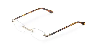 Lentes Blue Light con montura ovalada de acero inoxidable color oro y patillas de acetato con estampado carey. Cuentan con protección UV400 y filtro de luz azul. Diseñados para un perfecto equilibrio entre comodidad y durabilidad.