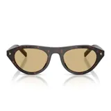 Lentes de sol Prada modelo B15 con armazón de acetato carey y micas en tono marrón claro.