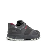 Championes de trekking Columbia Peakfreak Hera Outdry, color gris con detalles en bordó, diseñados para senderismo con tecnología impermeable y suela de gran tracción.