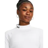 Remera de entrenamiento Under Armour de manga larga, con cuello alto y ajuste al cuerpo. Confeccionada en tejido de doble capa con interior cepillado para mayor calidez y exterior de secado rápido, cuenta con paneles de malla en las axilas para ventilación y mangas raglán.