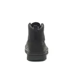 Bota de caña media Caterpillar modelo Modulate WP, color negro, confeccionada en cuero de grano completo. Presenta diseño acordonado, suela de goma con relieve para mayor tracción y tecnología impermeable.