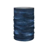 Cuello multifuncional Buff Original Ecostretch con estampado abstracto en tonos azules.