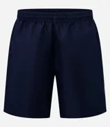 Bermuda deportiva Get Over de tejido plano, con cintura elástica ajustable mediante cordón, bolsillos laterales y recortes con detalle de red en los laterales.