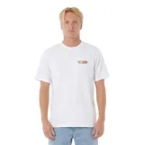 Remera blanca de manga corta Rip Curl, con pequeño logo estampado en el pecho y diseño clásico.