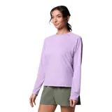 Remera de manga larga con tecnología de protección solar y absorción de humedad, confeccionada en tejido técnico transpirable de secado rápido. Presenta cuello redondo y mangas tipo raglán.