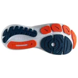 Championes de running Brooks Glycerin 21 para hombre, color azul con detalles en negro y naranja.