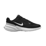 Championes Nike Uplift SC, color negro con detalles en blanco y gris. Presentan una parte superior de textil transpirable, entresuela de espuma para amortiguación y suela de goma para tracción.