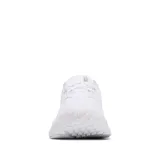 Championes de running Columbia modelo Konos Elevate, color blanco, con diseño de malla transpirable y entresuela de espuma TechLite+ para amortiguación reactiva. Presenta sistema Navic Fit para mayor estabilidad y suela Omni-Grip para tracción en diversos terrenos.