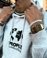 Collar de perlas blancas de 8mm.