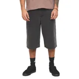 Bermuda de denim Quiksilver color negro, con diseño clásico de bolsillos y tiro medio.