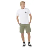 Bermuda Rip Curl Classic Surf Volley color verde con cintura elastizada y cordón ajustable.