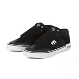 Championes de skate Etnies X Andy Anderson negros con suela blanca y logo de la marca en el velcro.
