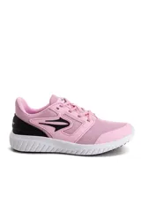 Championes deportivos Topper modelo Fast, color rosado con detalles en negro y suela blanca.