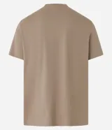 Remera basica masculina Marfinno de corte comfort, confeccionada en algodon peruano de color azul marino, con cuello redondo y mangas cortas de diseño liso.