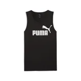 Musculosa Puma ESS No1 Logo Tank de color negro, con el logotipo de la marca estampado en grande en color blanco en el pecho.