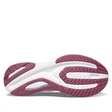 Championes Saucony Guide 15 de dama, color gris con detalles en rosa y bordó, ideales para running.