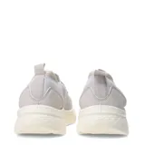 Championes urbanos de tejido tipo knit, color gris claro, con cordones decorativos y suela de plataforma con tecnología Max Comfort.