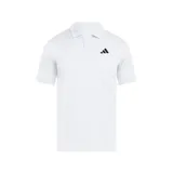 Camisa polo Adidas Club Tennis JD8636, color blanco con logo negro en el pecho. Confeccionada en poliéster reciclado, de corte clásico y mangas cortas.