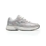 Championes deportivos Joma modelo T50 Lady, con diseño retro inspirado en los años 90. Confeccionados en malla transpirable con refuerzos sintéticos, cuentan con entresuela de Phylon para amortiguación y suela de goma resistente al desgaste.