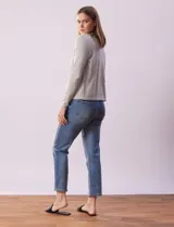 Cardigan tejido color beige, marca Vila Milano.