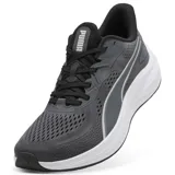 Championes de running Puma modelo Skyrocket Lite 2, color gris con suela blanca y detalles en negro.