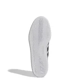 Championes urbanos Adidas modelo Breaknet 3.0, de diseño inspirado en el tenis, color blanco con las icónicas tres tiras laterales en negro. Presentan capellada sintética, cierre por cordones y suela de goma plana.