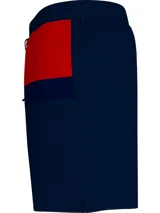 Bañador largo con estampado de bandera en la pieza, cintura elástica con cordón ajustable y detalles distintivos de Tommy Hilfiger.