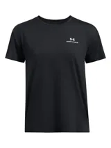 Remera deportiva Under Armour Vanish Energy negra de corte clásico con logo estampado en el pecho.