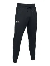 Pantalón deportivo Under Armour de corte ajustado, confeccionado en tejido tricot texturizado. Presenta cintura elástica, bolsillos laterales con cierre y puños acanalados en los tobillos. Incluye el logo de la marca estampado en el muslo.