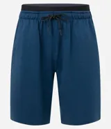 Bermuda deportiva modelo long, confeccionada en microfibra técnica de secado rápido. Presenta cintura elástica con cordón de ajuste interno y bolsillos laterales. Diseño liso de corte recto ideal para entrenamiento.