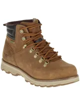 Botas de cuero impermeable Caterpillar, modelo Sire WP, en color marrón, con cordones y suela dentada.