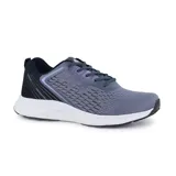 Championes deportivos American Sport modelo Fluke, color gris con detalles en negro y blanco.
