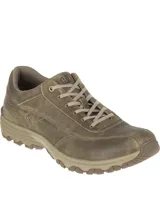Zapato Caterpillar modelo Eon, color marrón, confeccionado en cuero, con cordones y suela de goma con tecnología Ease.