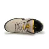 Championes de skate Emerica OG-1, color beige con detalles en negro, blanco y amarillo.