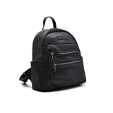 Mochila color beige con doble cierre frontal, marca Korium.