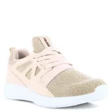 Championes urbanos Topper modelo Mamba, color beige con detalles en tono nude. Presentan un diseño de tejido de punto con refuerzos laterales sintéticos, cordones al tono y suela blanca de goma.