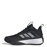 Championes de básquet Adidas modelo Own the Game 3, color negro con detalles en blanco. Presentan una estructura de malla transpirable con refuerzos sintéticos, entresuela con tecnología Lightmotion para mayor amortiguación y suela Adiwear de alta resistencia.
