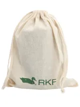 Juego de dominó RKF con estuche enrollable de cuero marrón y 28 fichas clásicas. Incluye bolsa de algodón reciclado para guardar.