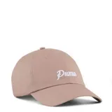 Gorra tipo dad cap de la marca Puma, color rosado viejo, con logo bordado en color blanco en el frente.