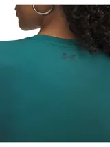 Remera deportiva de manga corta y corte ajustado, color verde azulado, confeccionada en tejido de punto cepillado supersuave.