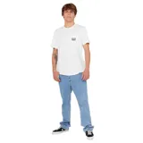 Remera blanca de manga corta Rip Curl, con bolsillo en el pecho que incluye un parche distintivo de la marca.