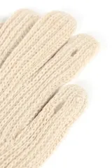 Guantes de tejido de punto acanalado, con puño elástico y diseño clásico.